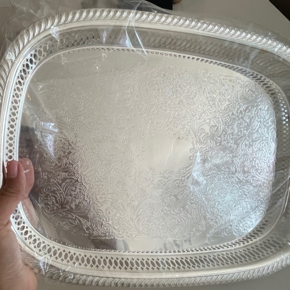 Moroccan silver serving tray - Picture 2 of 6